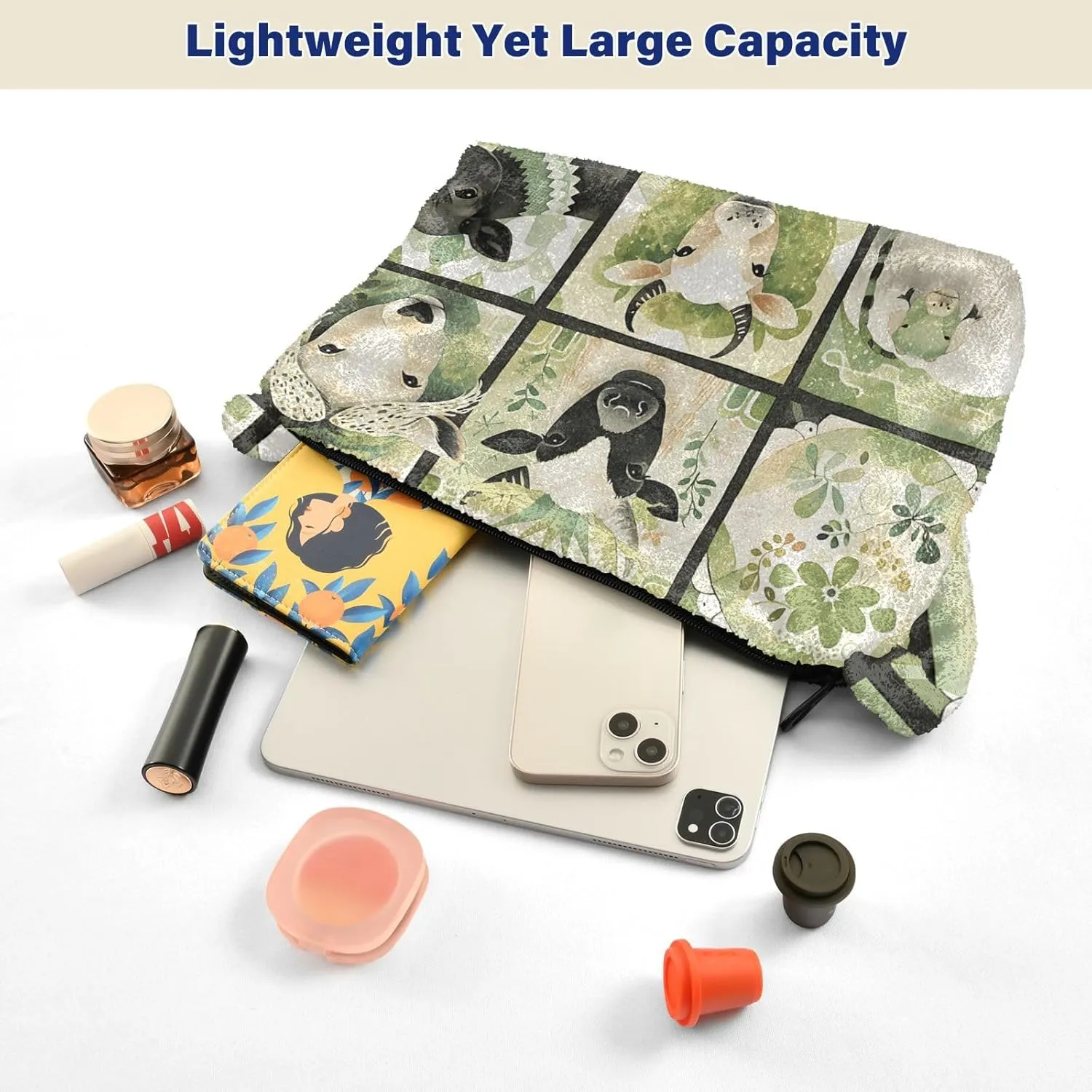 Red Beige Tricolor Premium Gray Watercolor Plush Bag, Women Handbag, Shoulder Handbag Women