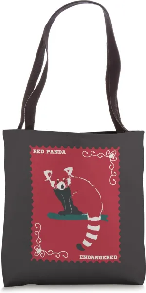 Red Panda Endangered Species Tote Bag