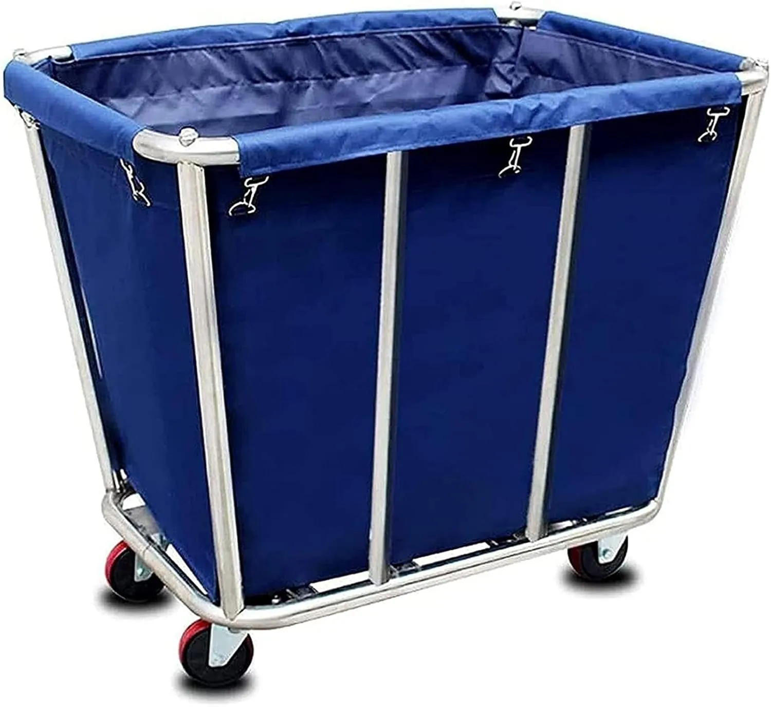 Removable Waterproof Liner Bag, Replacement Laundry Cart Liner Bag, Oxford Cloth Storage Bags, Large Thickened Waterproof Oxford Cloth Bags for Clothes Or Toy Organizer Storage Cart(Brown-tapered)