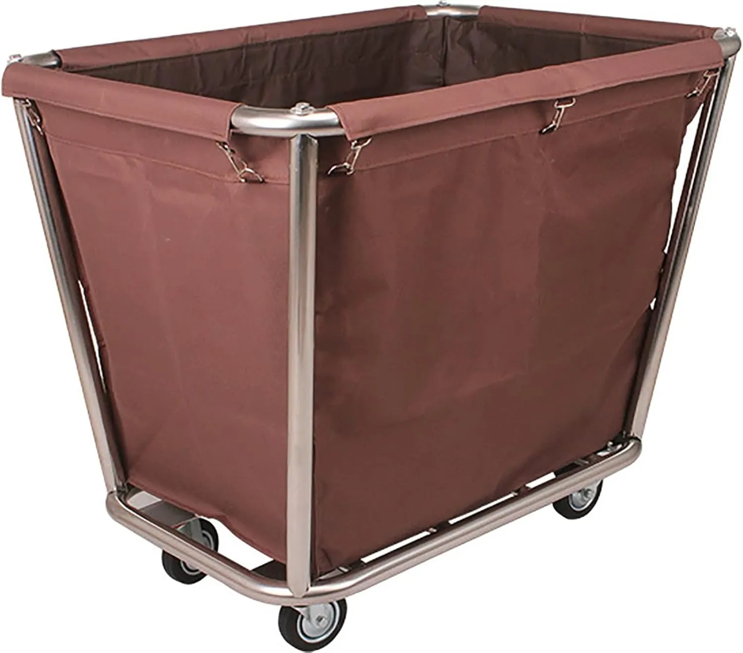 Removable Waterproof Liner Bag, Replacement Laundry Cart Liner Bag, Oxford Cloth Storage Bags, Large Thickened Waterproof Oxford Cloth Bags for Clothes Or Toy Organizer Storage Cart(Brown-tapered)