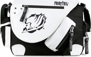 Roffatide Anime Fairy Tail Messenger Bag Crossbody Bag Canvas Shoulder Bag Flap Synthetic Leather Satchel School Bag