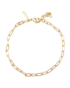 RUE CHAIN BRACELET (18K GOLD PLATED)