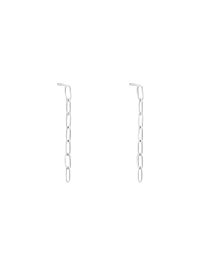 RUE CHAIN EARRING (STERLING SILVER)