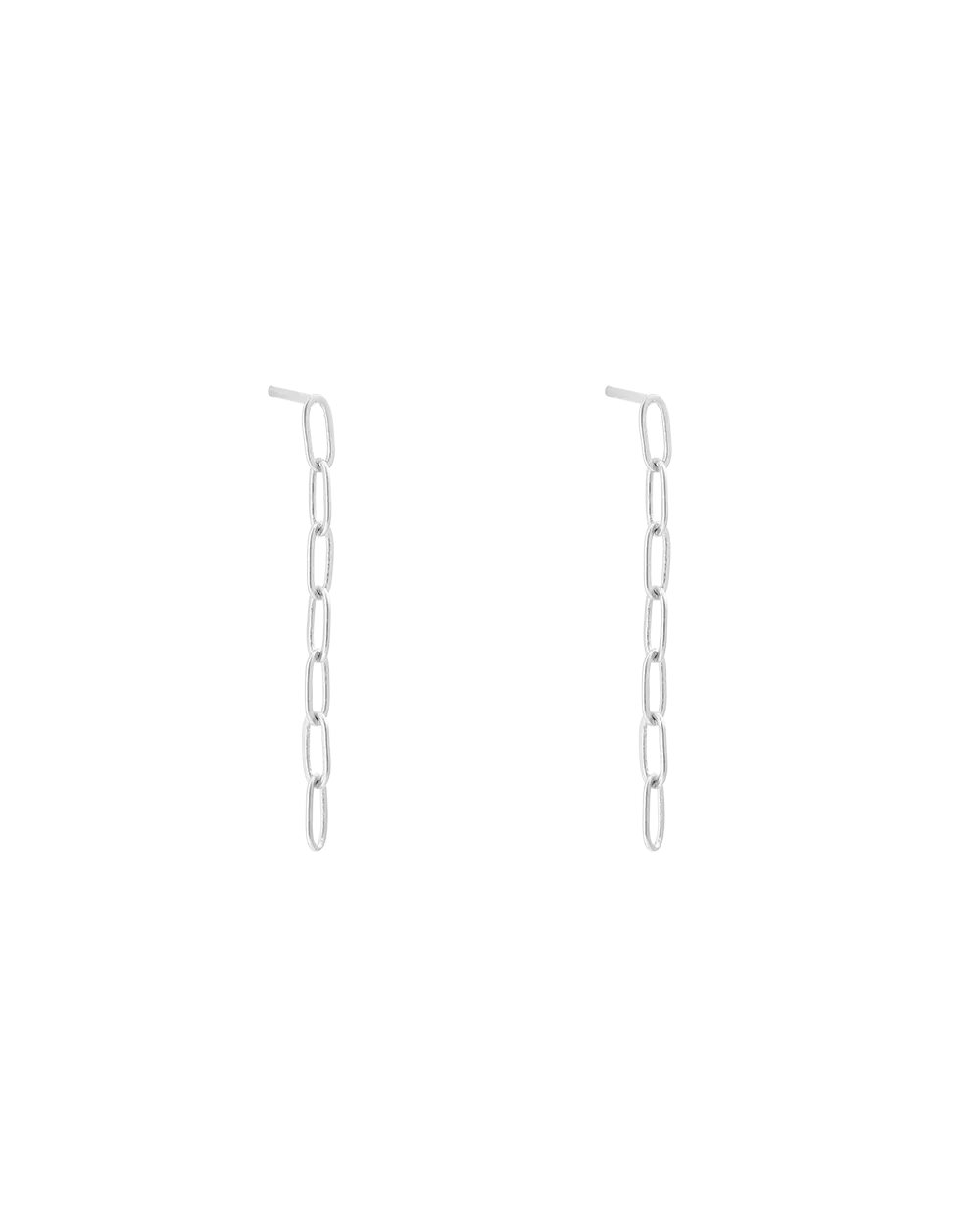 RUE CHAIN EARRING (STERLING SILVER)