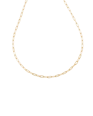 RUE CHAIN NECKLACE (18K GOLD PLATED)