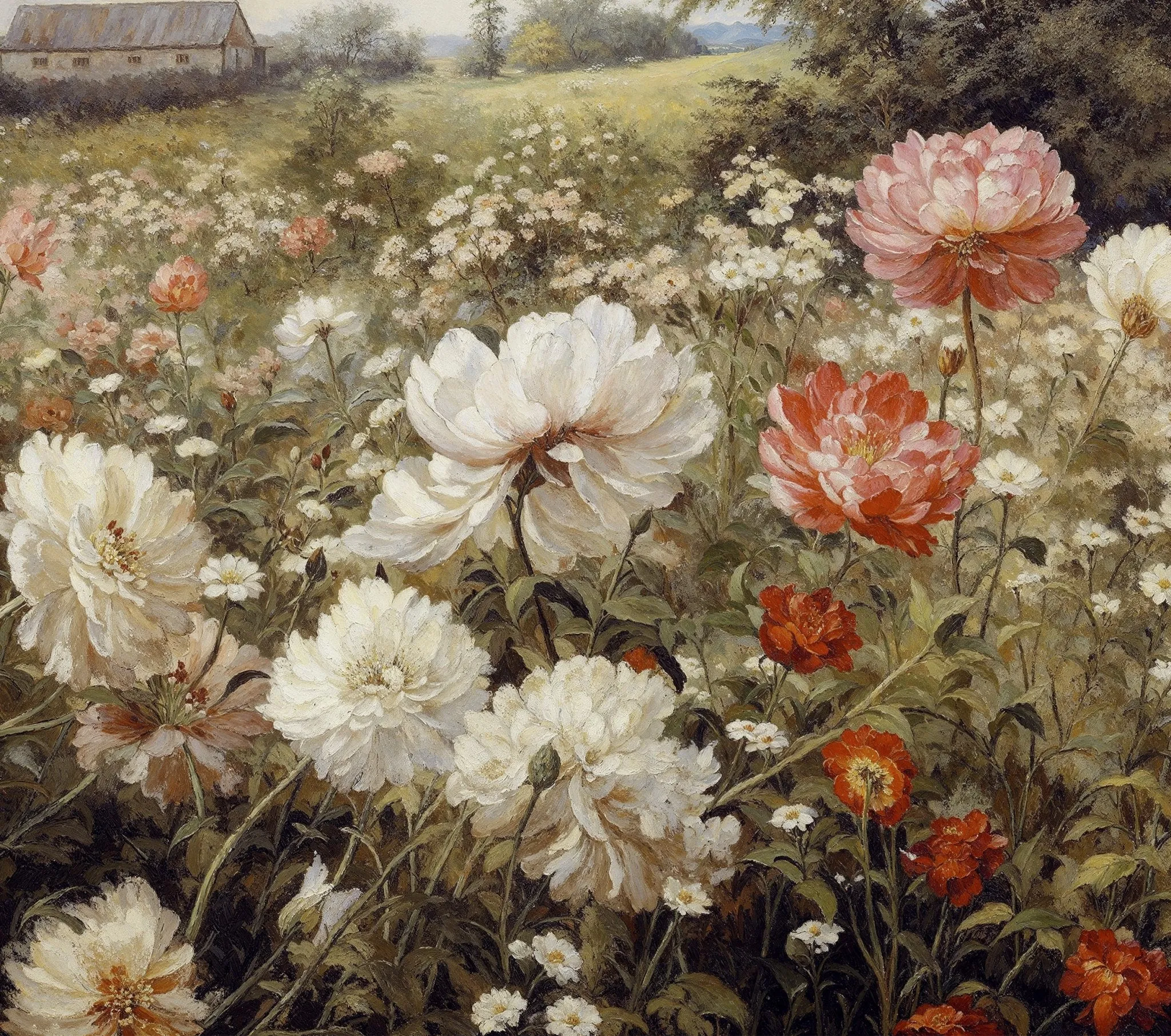 Rustic Bucolic Blossoms Flower Garden