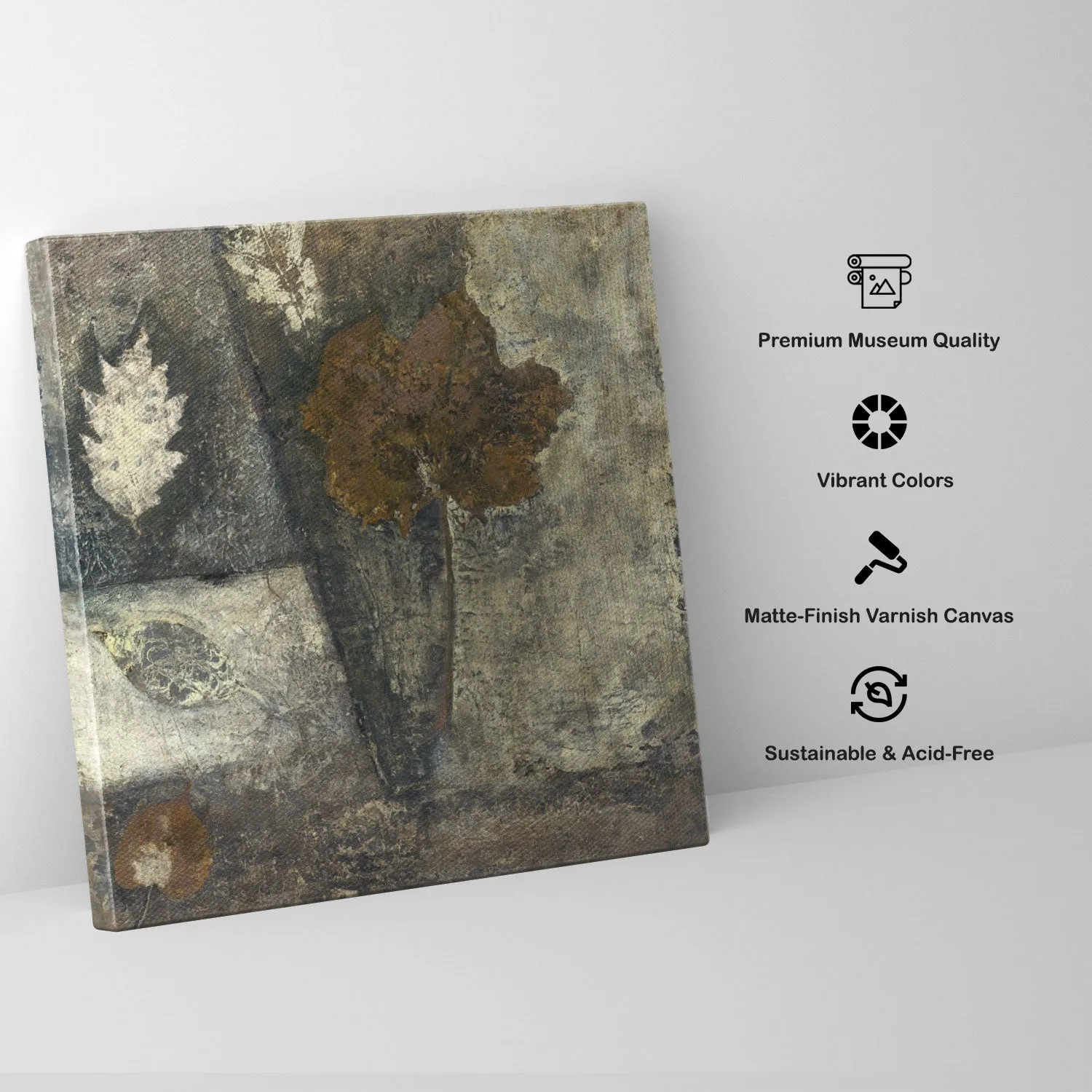Rustic Fall Leaf Painting I