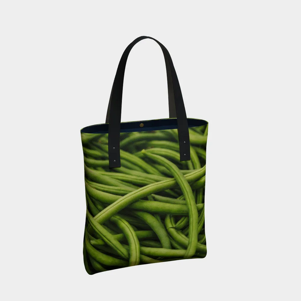 Rustic Green Beans Luxury Tote