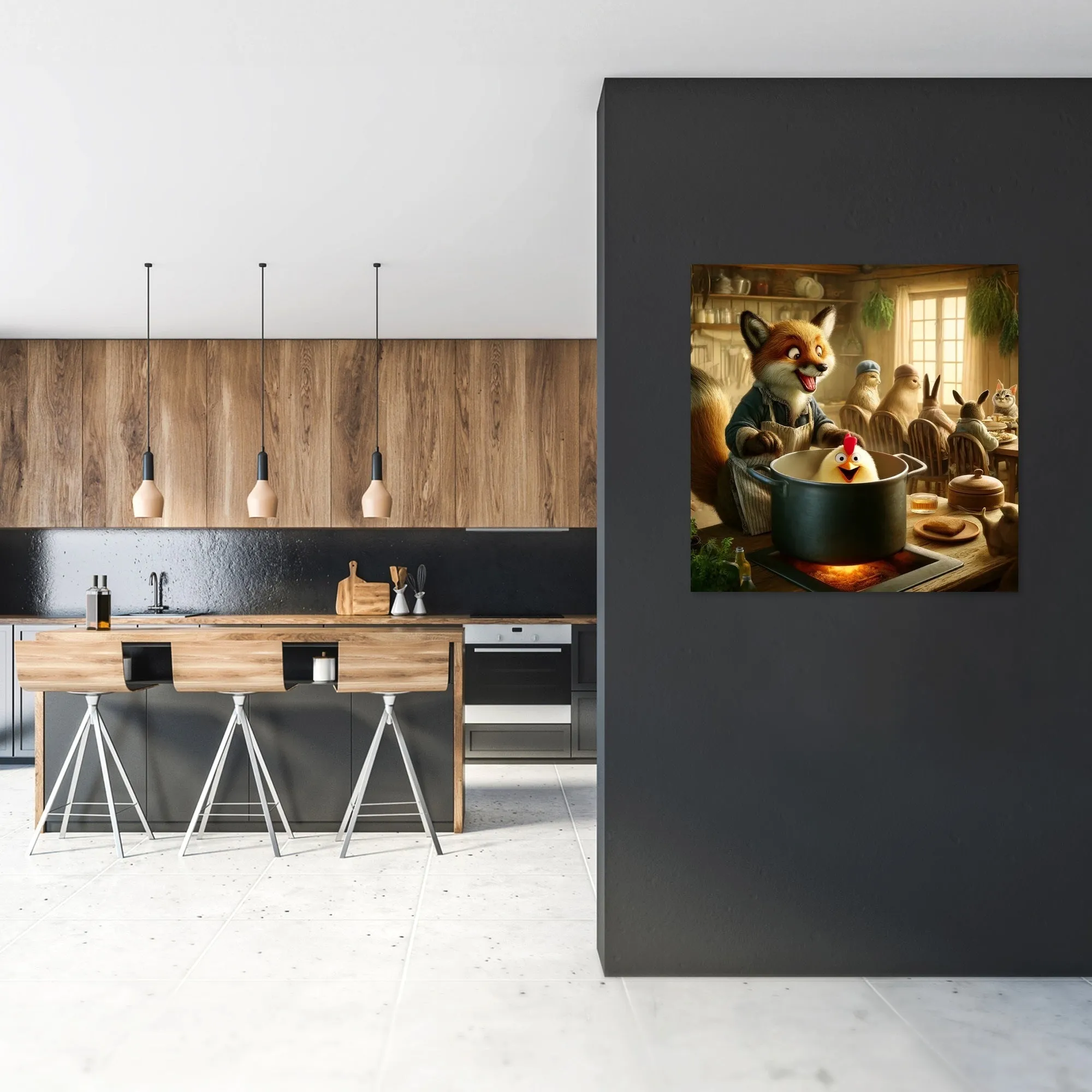 Rustic Kitchen Banquet Canvas