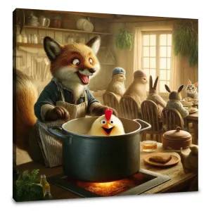 Rustic Kitchen Banquet Canvas