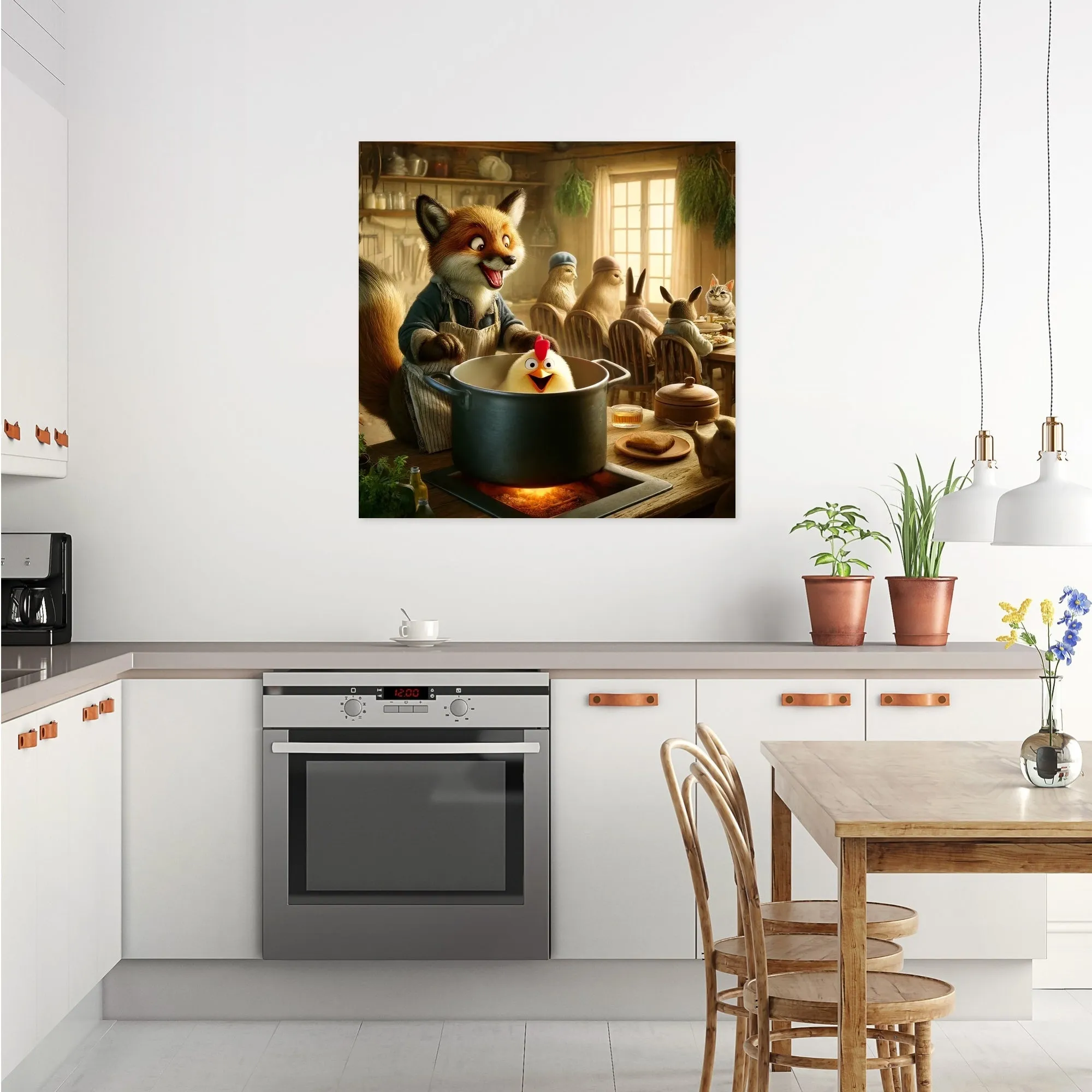 Rustic Kitchen Banquet Canvas