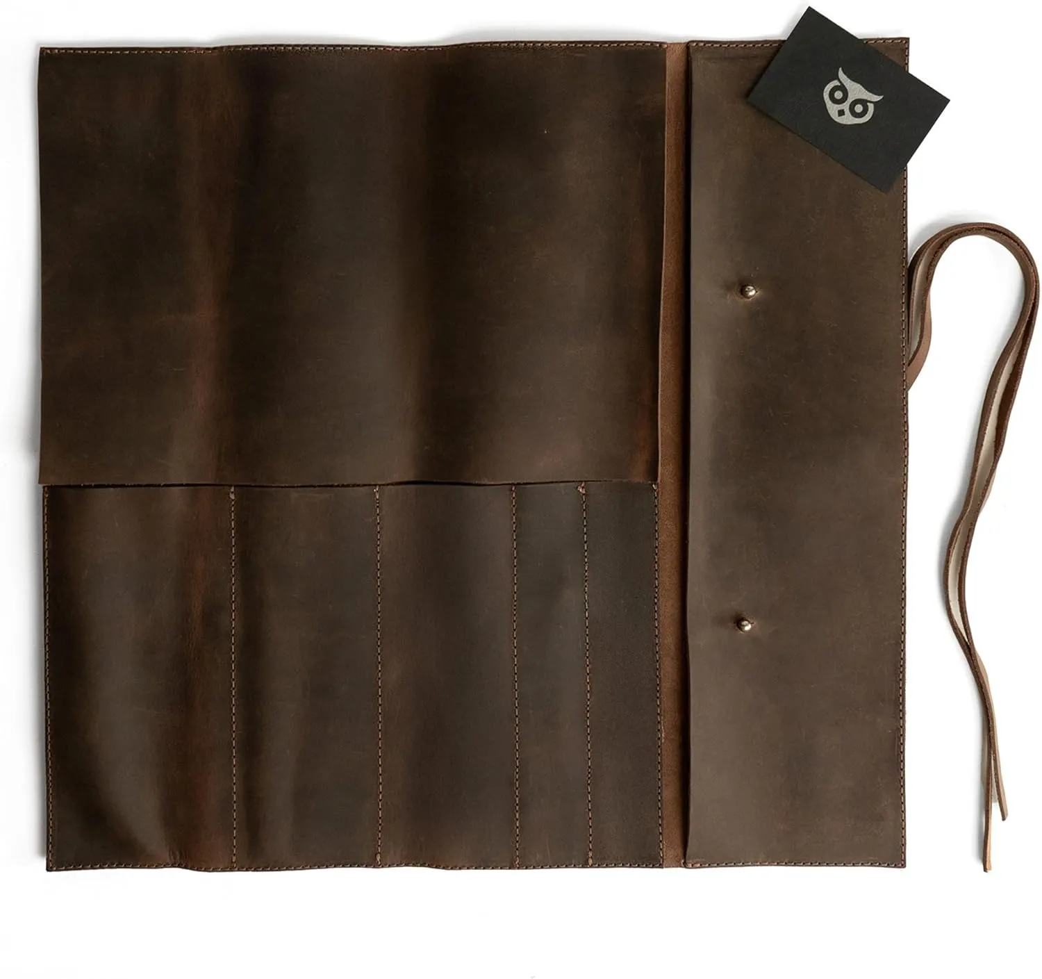 Rustic Leather Knife Roll Case, Durable Chef Knife Bag for Professional Chefs, Knife Roll Bag, Portable Carrying Case for Knives and Tools, Ideal for Culinary Travel, Knife Bags for Chefs Professional