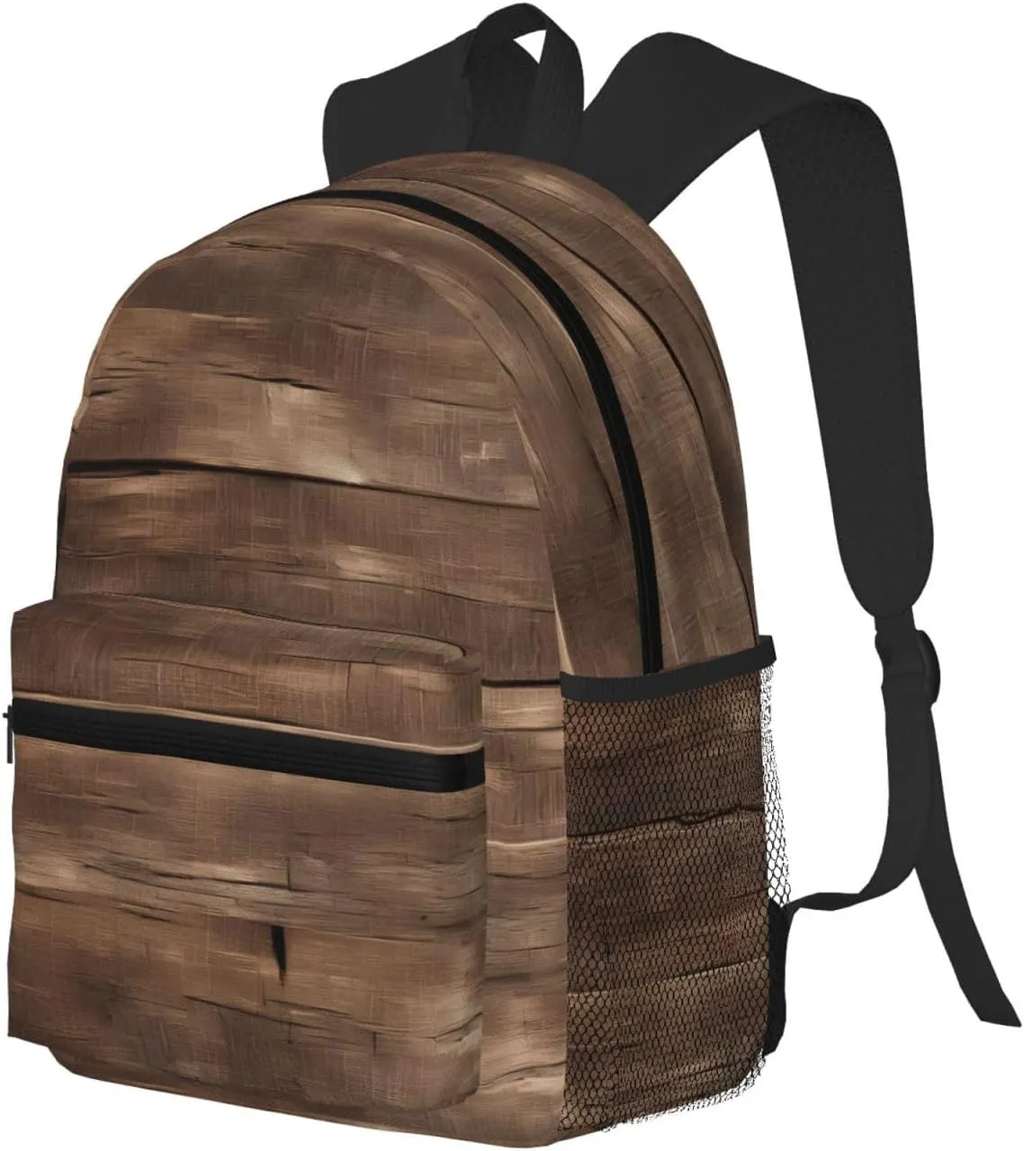 Rustic Old Barn Wood Men Women Office Laptop Backpack,Work Bag 15.7 Inch Business Travel Bags Large Capacity