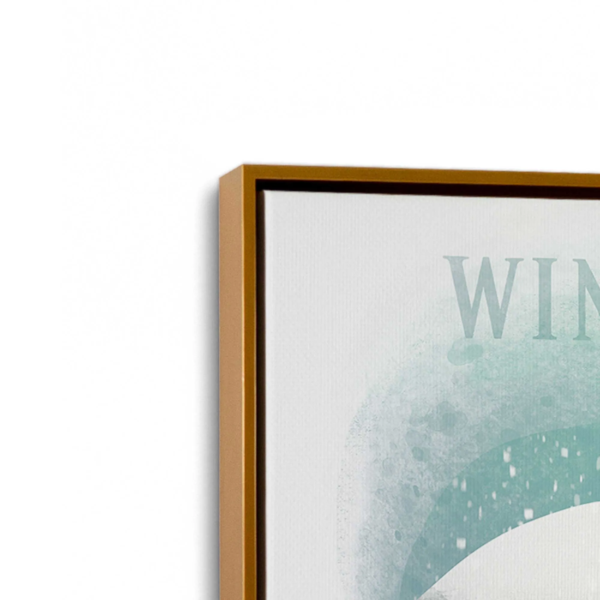 Rustic Winter Wonderland Print on Canvas