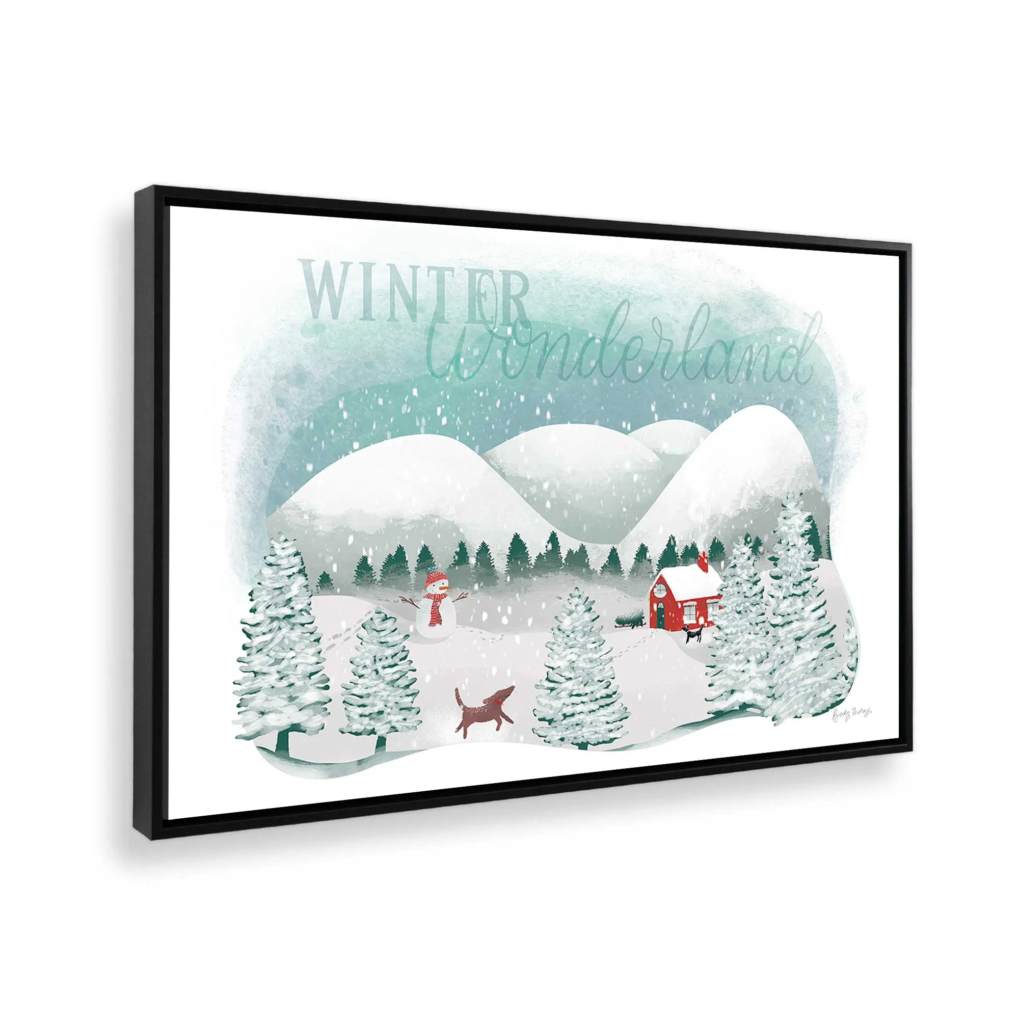 Rustic Winter Wonderland Print on Canvas