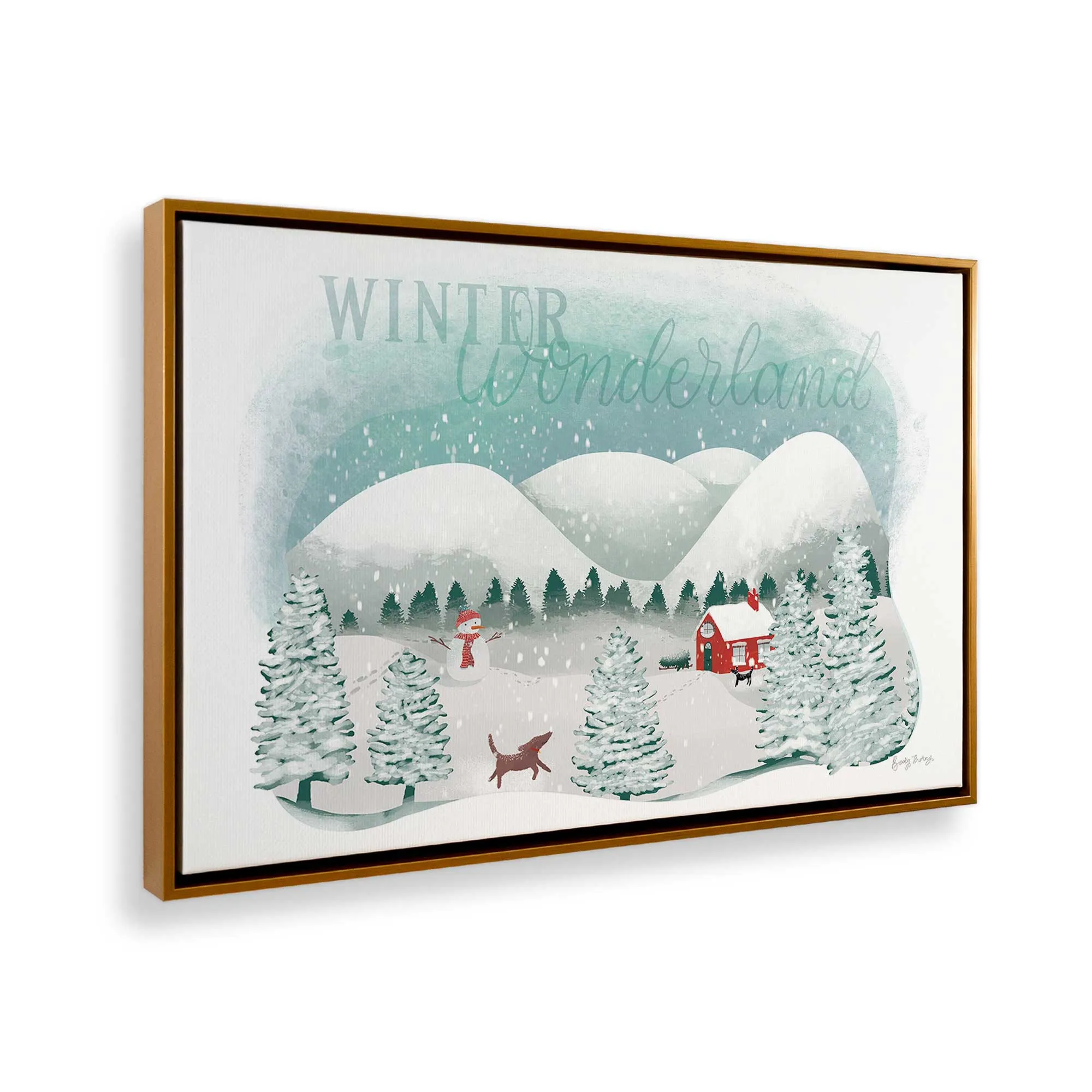 Rustic Winter Wonderland Print on Canvas
