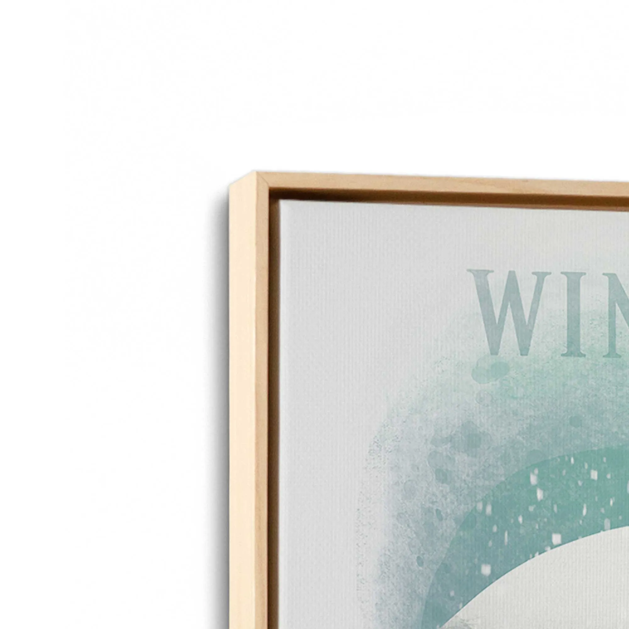 Rustic Winter Wonderland Print on Canvas