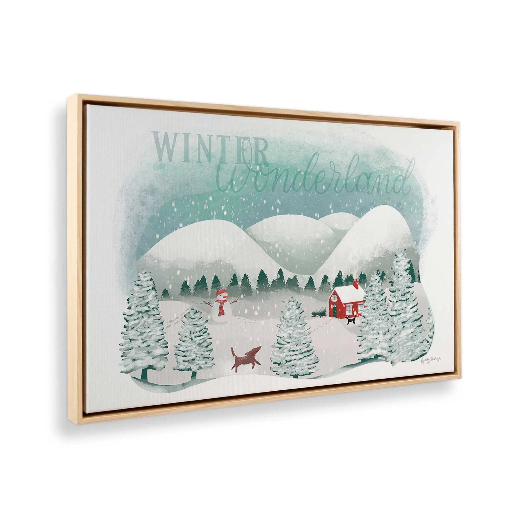 Rustic Winter Wonderland Print on Canvas