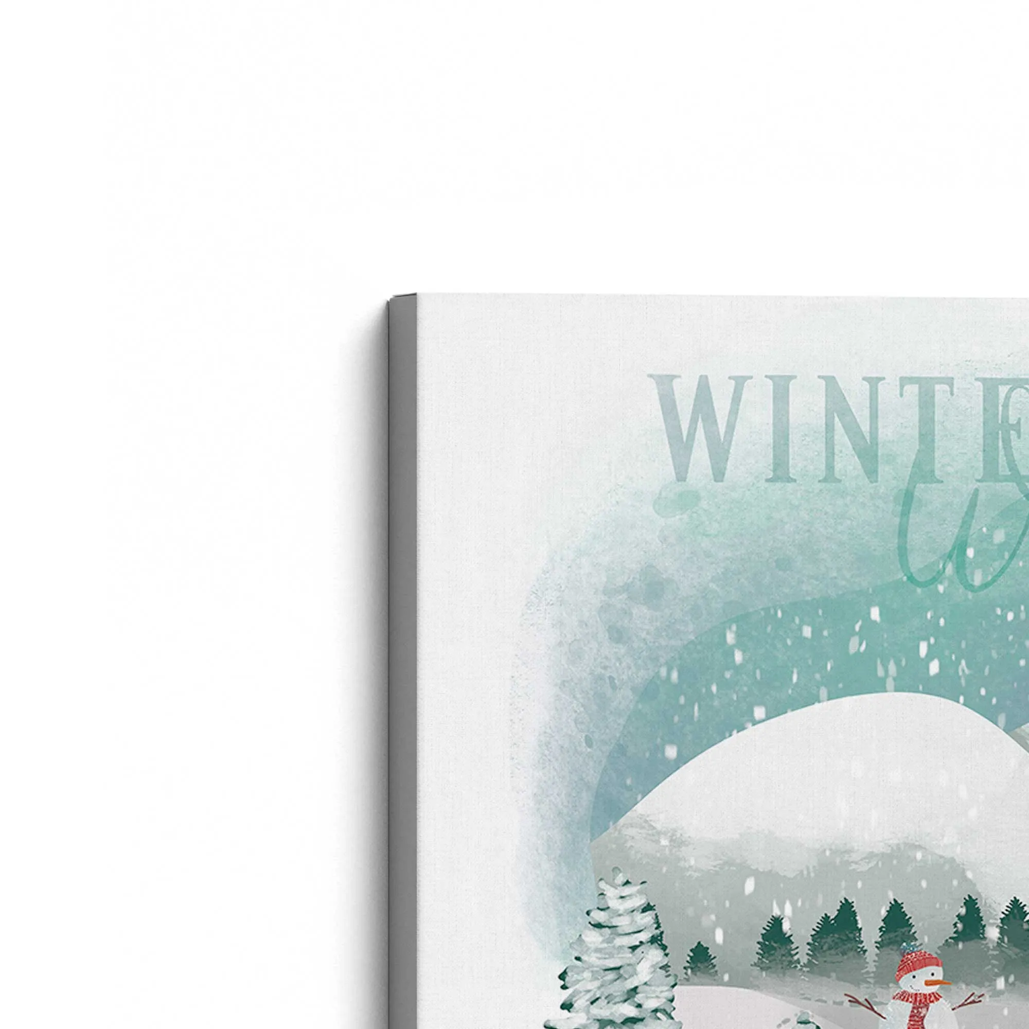Rustic Winter Wonderland Print on Canvas
