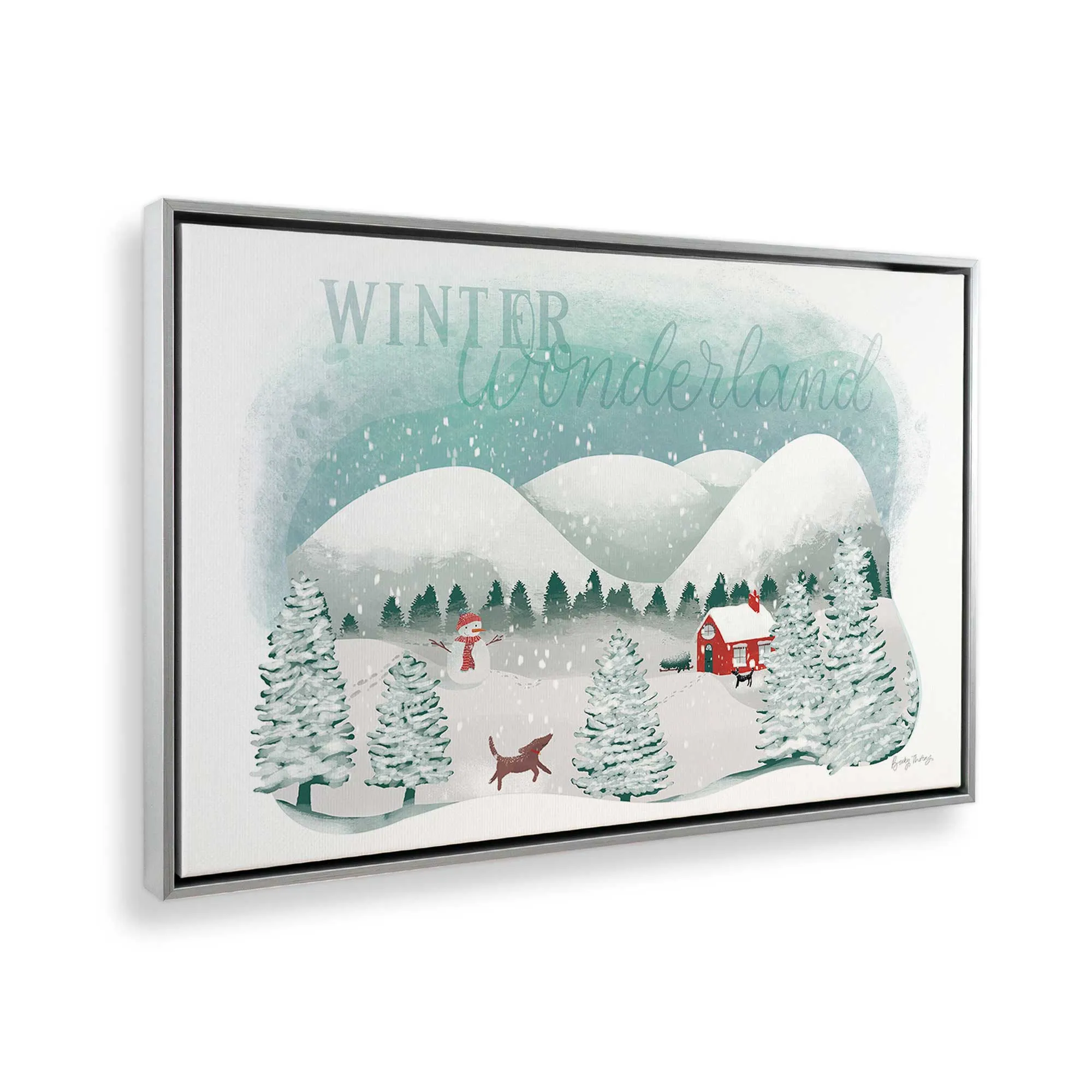 Rustic Winter Wonderland Print on Canvas