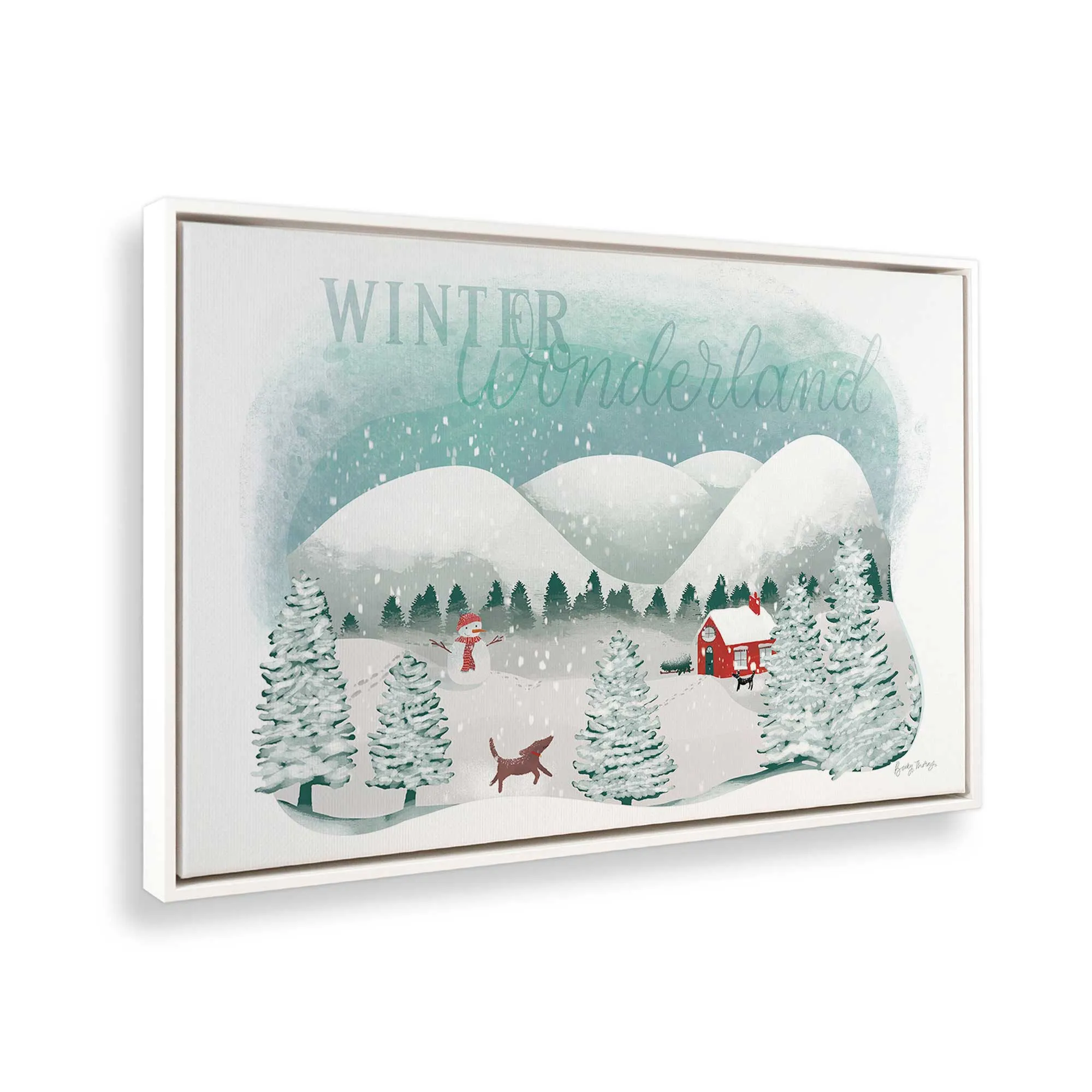 Rustic Winter Wonderland Print on Canvas