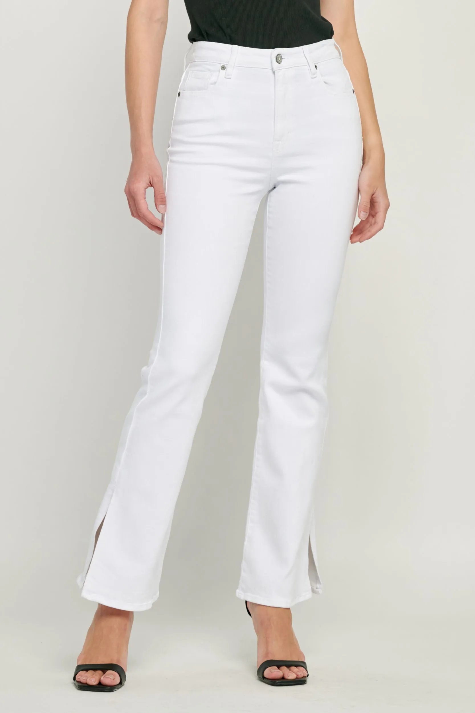 [Ryan] White Clean Bootcut with Slit