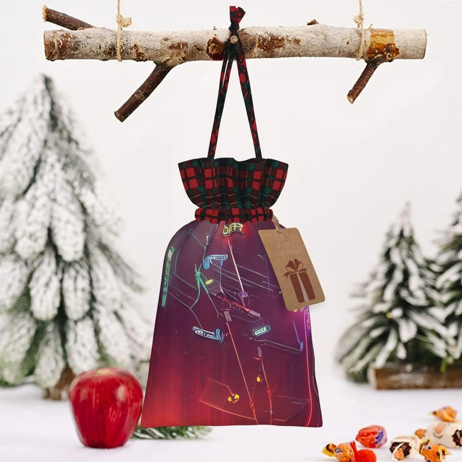 SamLng Darts arrows furture Christmas Gift Bag - Holiday Drawstring Party Favor, Goody Wrapping, Perfect for Birthdays, Anniversaries