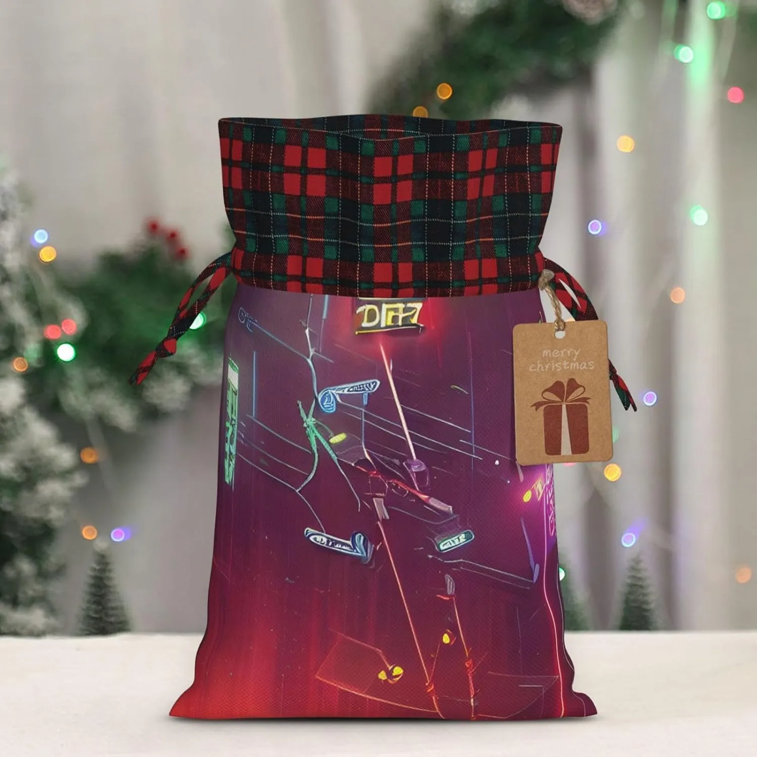 SamLng Darts arrows furture Christmas Gift Bag - Holiday Drawstring Party Favor, Goody Wrapping, Perfect for Birthdays, Anniversaries