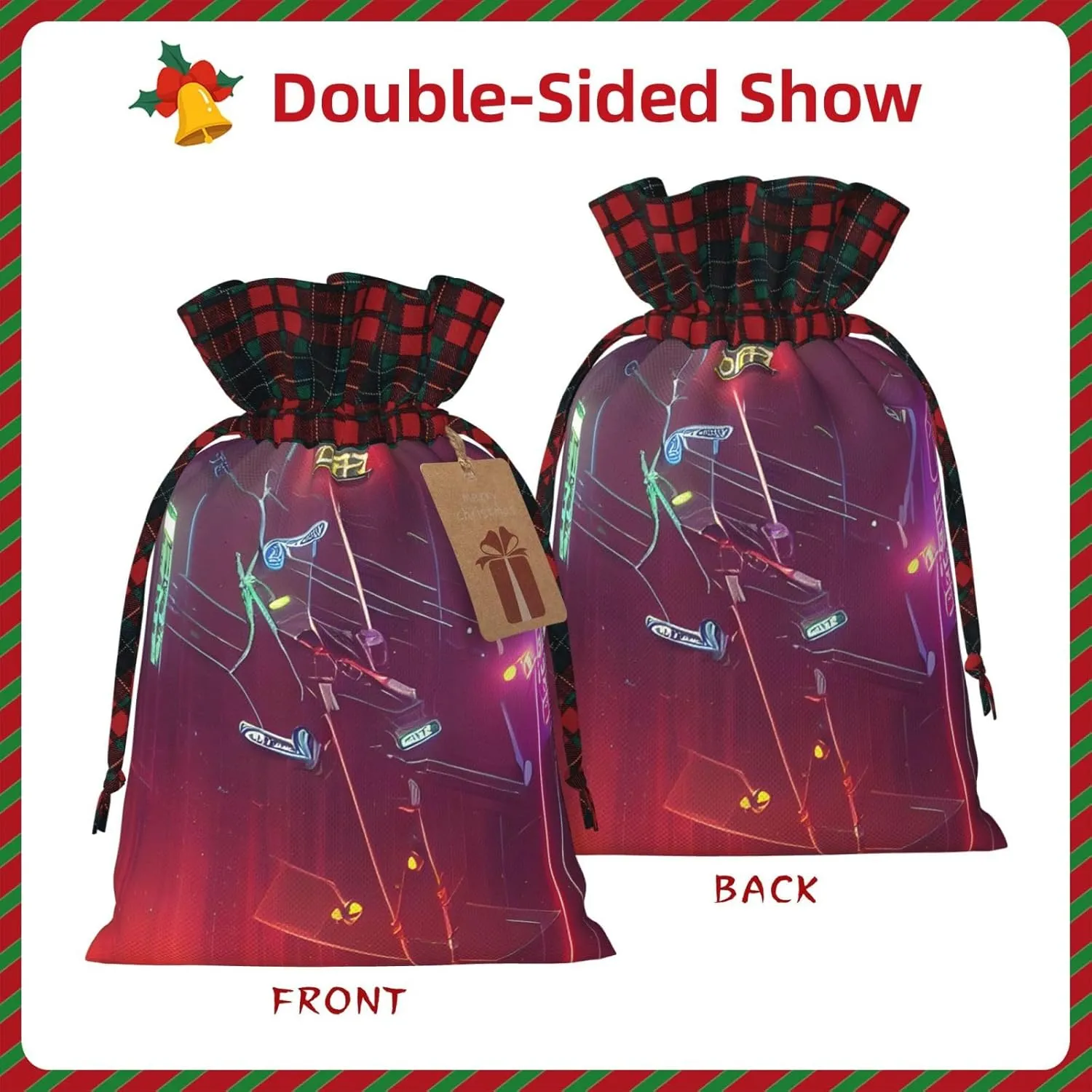 SamLng Darts arrows furture Christmas Gift Bag - Holiday Drawstring Party Favor, Goody Wrapping, Perfect for Birthdays, Anniversaries