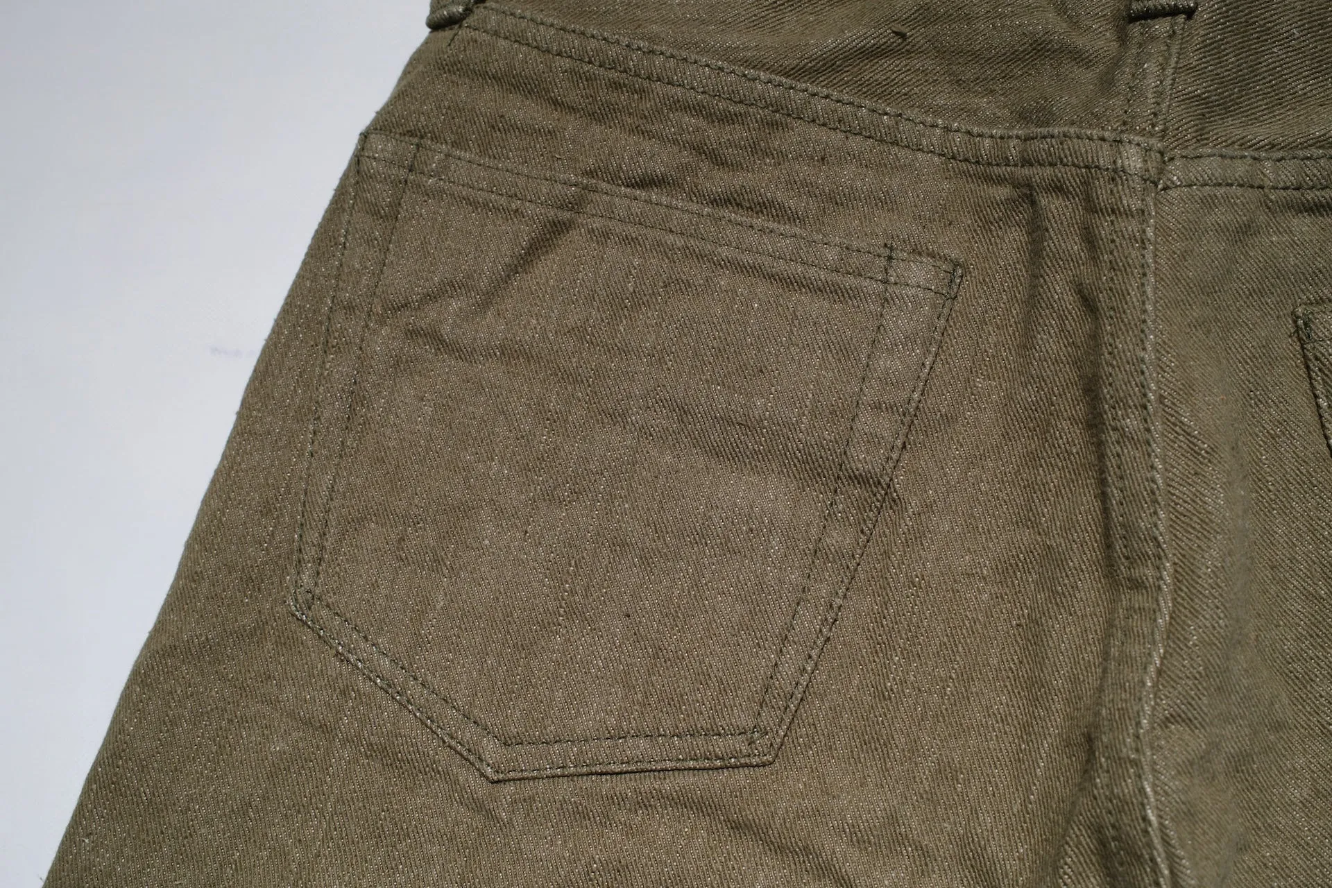 Samurai 17oz "Uguisu" S0170GNX Spring Green LHT Denim (Straight Tapered Fit)
