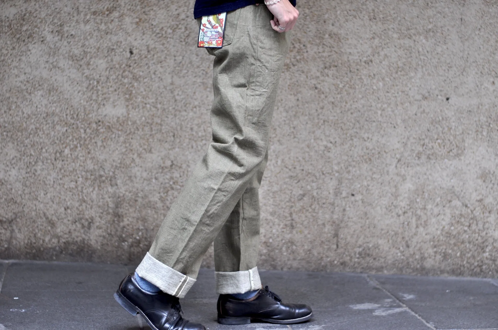 Samurai 17oz "Uguisu" S0170GNX Spring Green LHT Denim (Straight Tapered Fit)