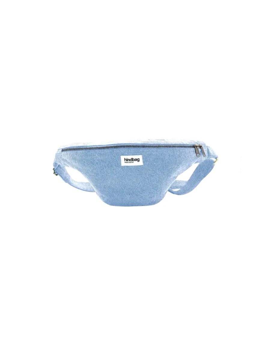 Sasha pouch bag Denim blue | Hindbag