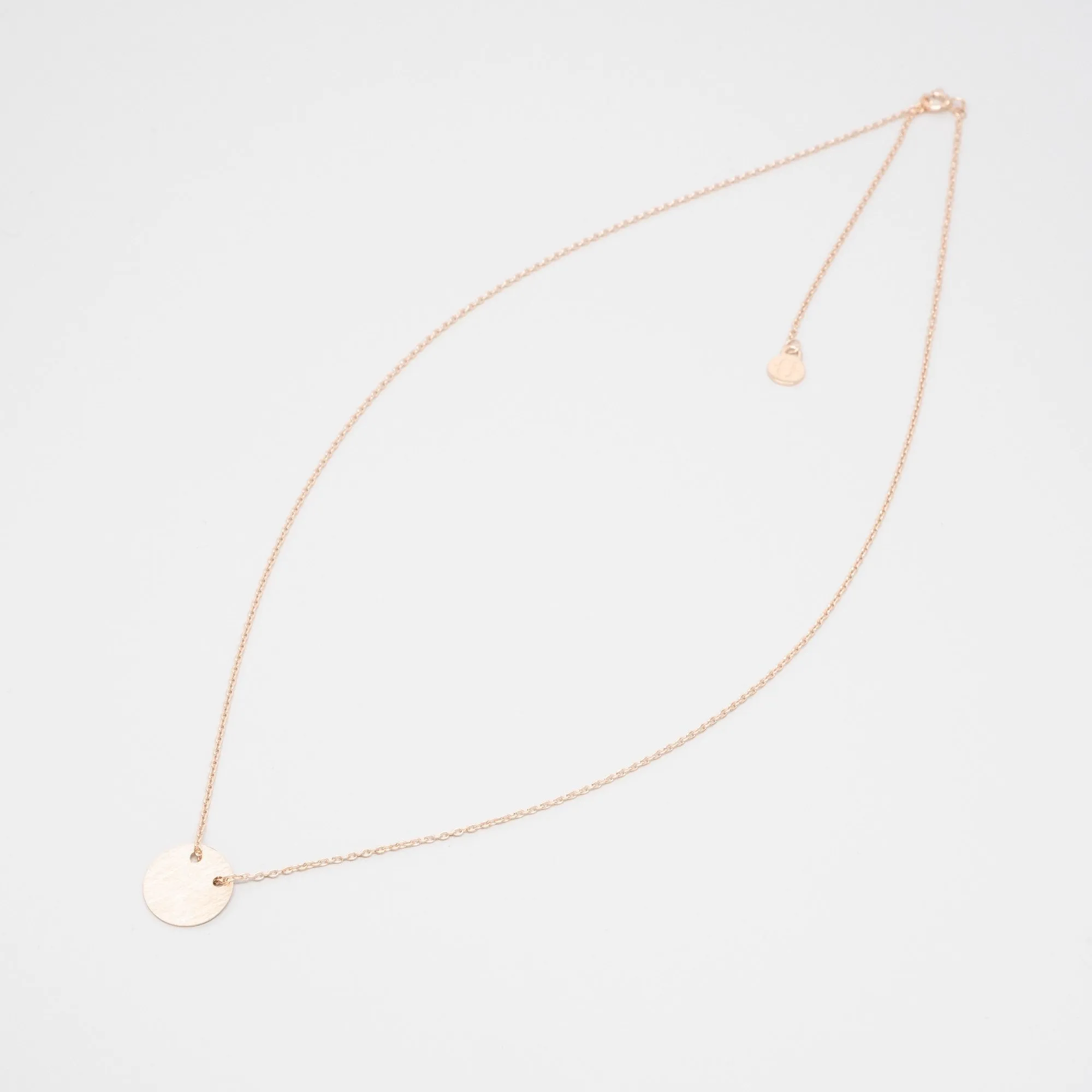 Satin Disc Necklace