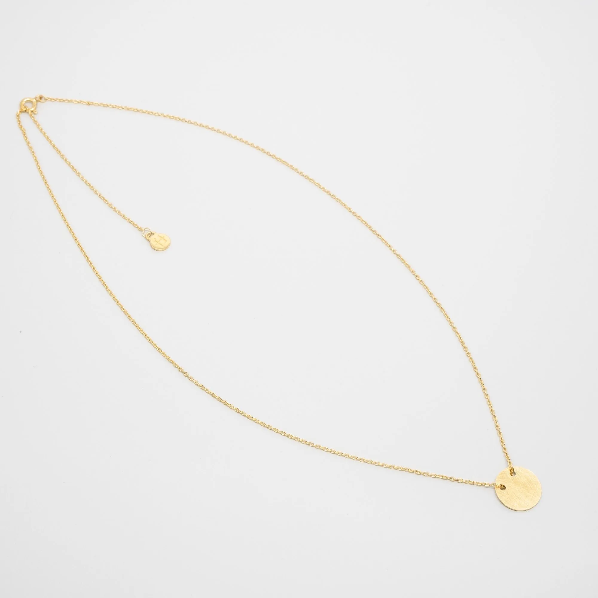 Satin Disc Necklace