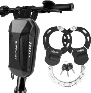 Scooter Lock, Universal Scooter Bag, Electric Scooter Locks Anti Theft, Heavy Duty Anti-Theft Chain Lock with Keys for E-Bike, Motorcycle, Electric Scooters, Segway Ninebot and NIU