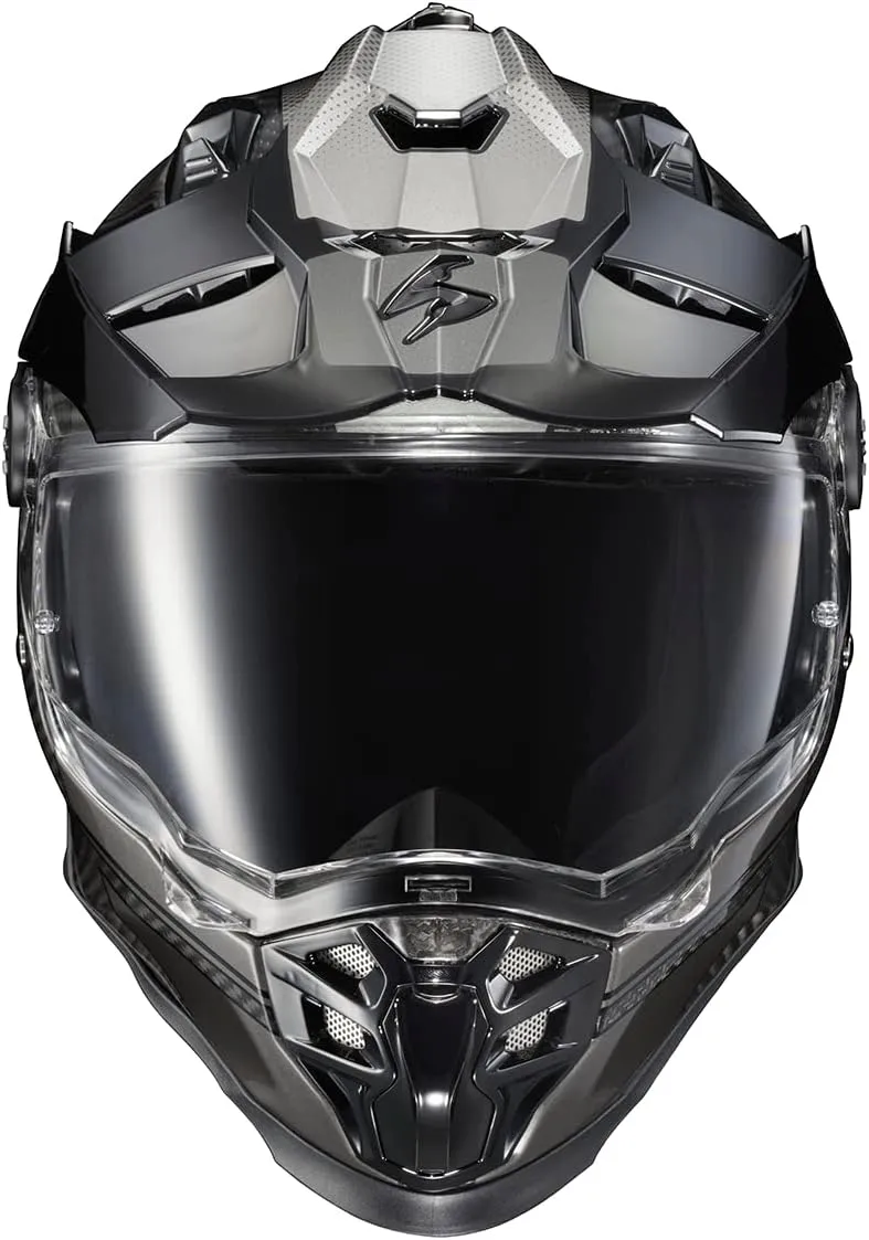 ScorpionEXO XT9000 Full Face Carbon Fiber Adventure Motorcycle Helmet (Trailhead Graphic Phantom Large)