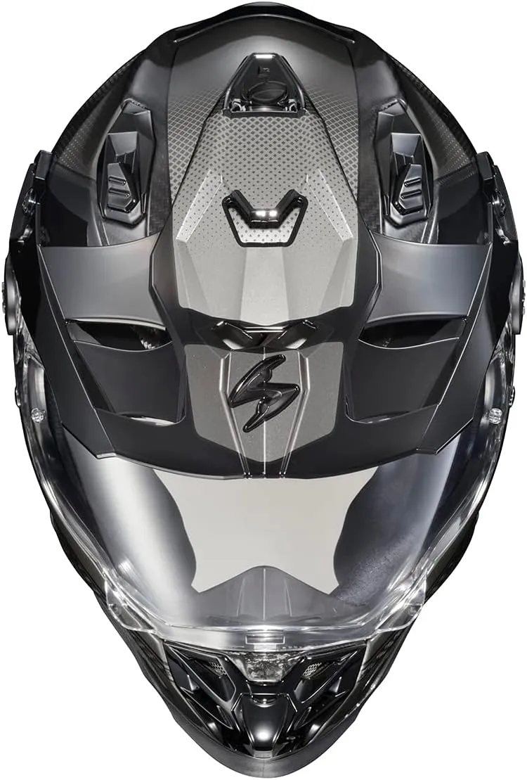ScorpionEXO XT9000 Full Face Carbon Fiber Adventure Motorcycle Helmet (Trailhead Graphic Phantom Large)