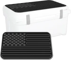 SeaDek EVA Mat Cooler Pad fits Engel | Peel & Stick Application | Non Slip Comfort Accessories - US Flag Design (B-SG)