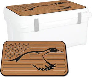 SeaDek EVA Mat Cooler Pad fits Engel | Peel & Stick Application | Non Slip Comfort Accessories - US Flag Duck Outdoorsman Hunt Design (M-B)