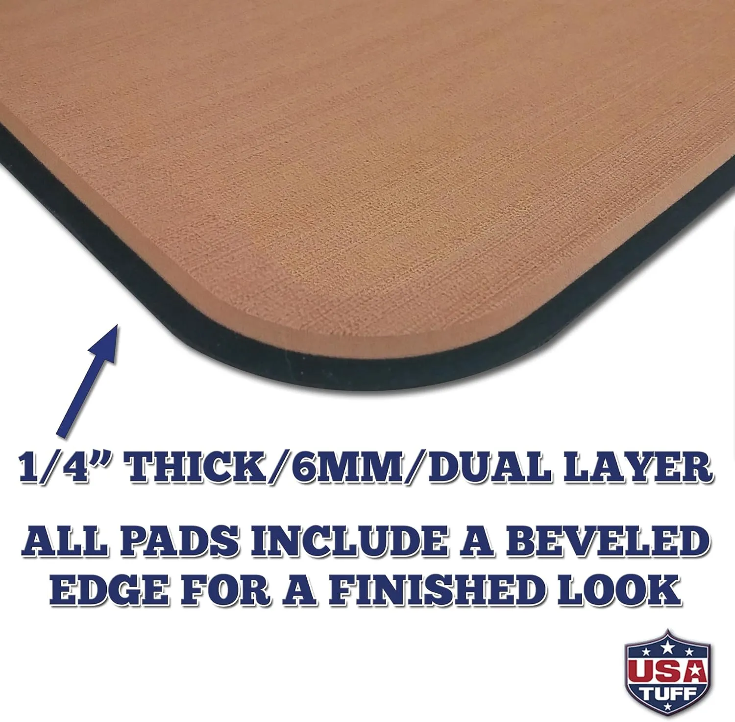 SeaDek EVA Mat Cooler Pad fits YETI | Peel & Stick Application | Non Slip Comfort Accessories - Bonefish Design (Mocha-Black)