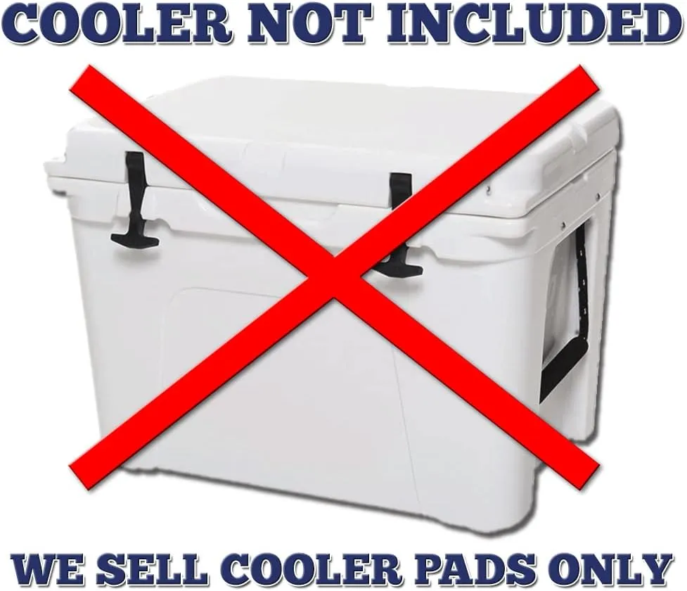 SeaDek EVA Mat Cooler Pad fits YETI | Peel & Stick Application | Non Slip Comfort Accessories - Scales Design (StormGray-Black)