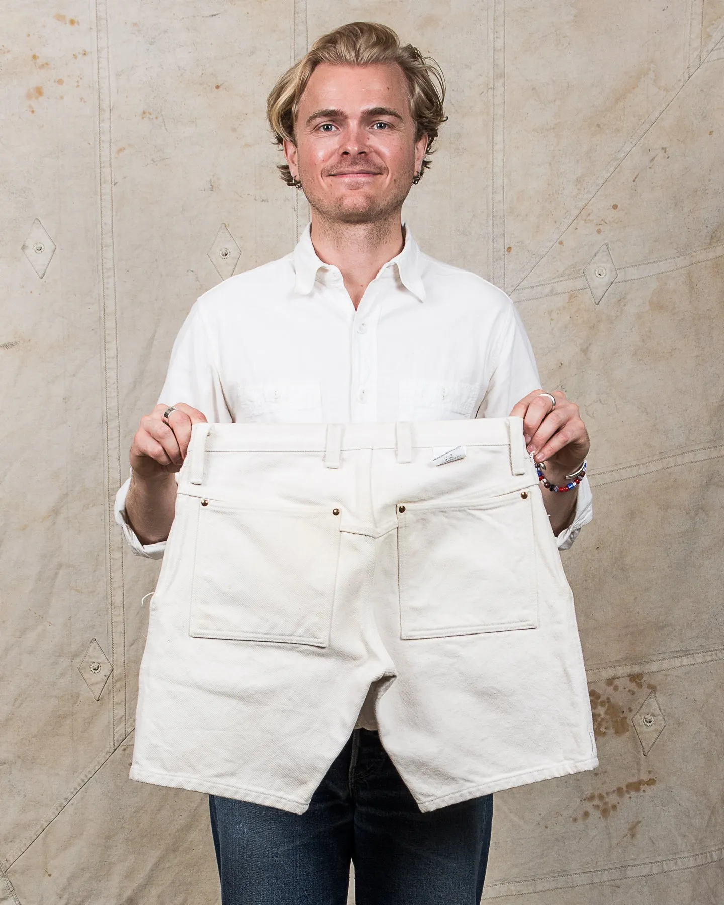 Second Hand Tender 129 White Denim Shorts Size 3