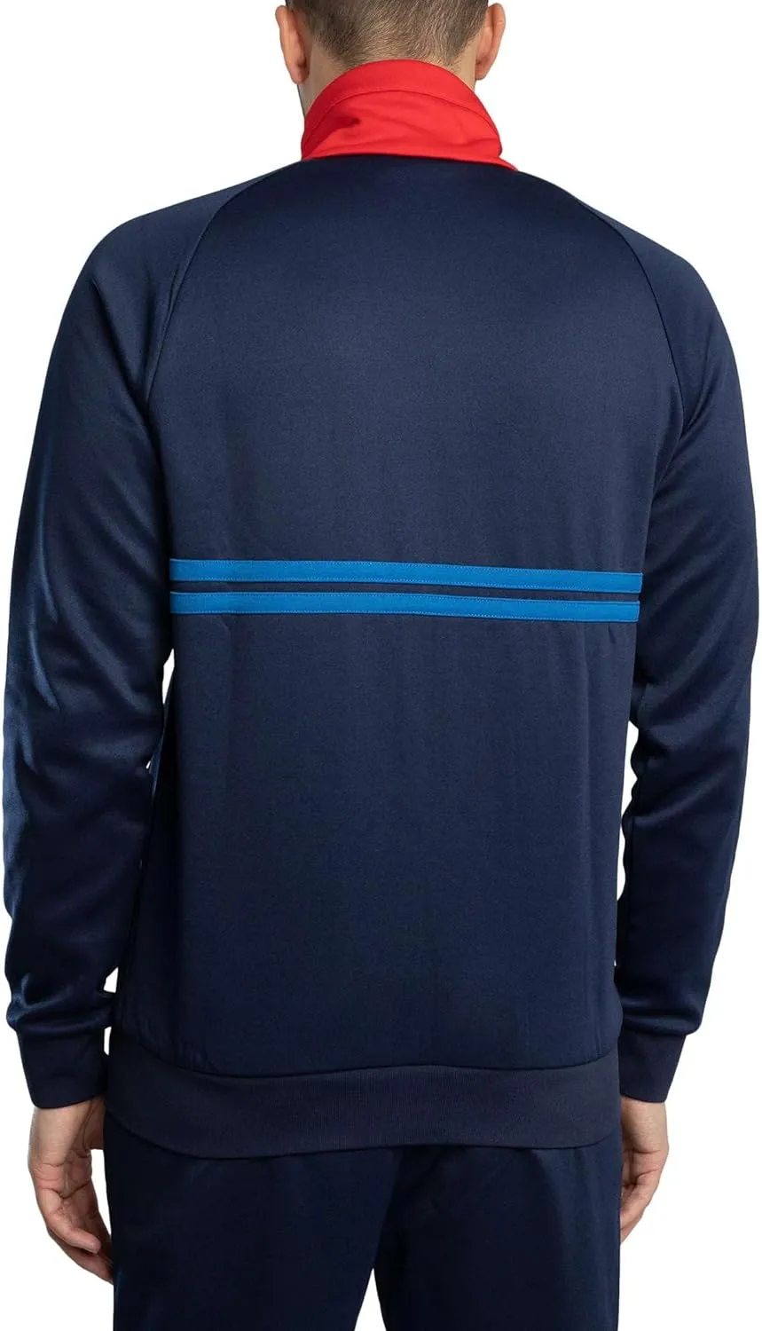 Sergio Tacchini Men's Dallas Track Jacket, Maritime Blue/Adrenaline Rush/Nautical