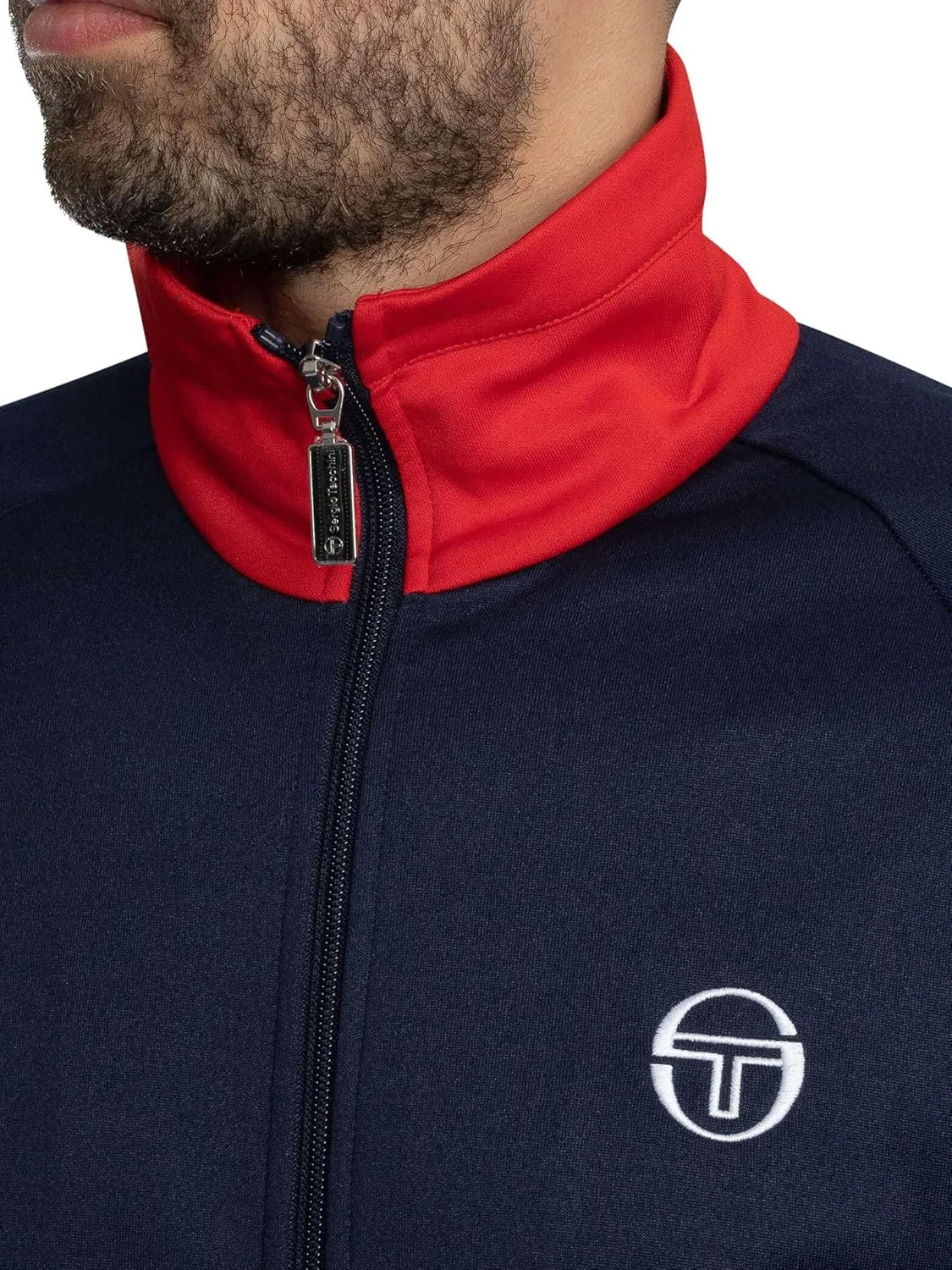 Sergio Tacchini Men's Dallas Track Jacket, Maritime Blue/Adrenaline Rush/Nautical
