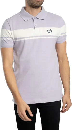Sergio Tacchini Men's Young Line Polo Shirt, Thistle/Gardenia