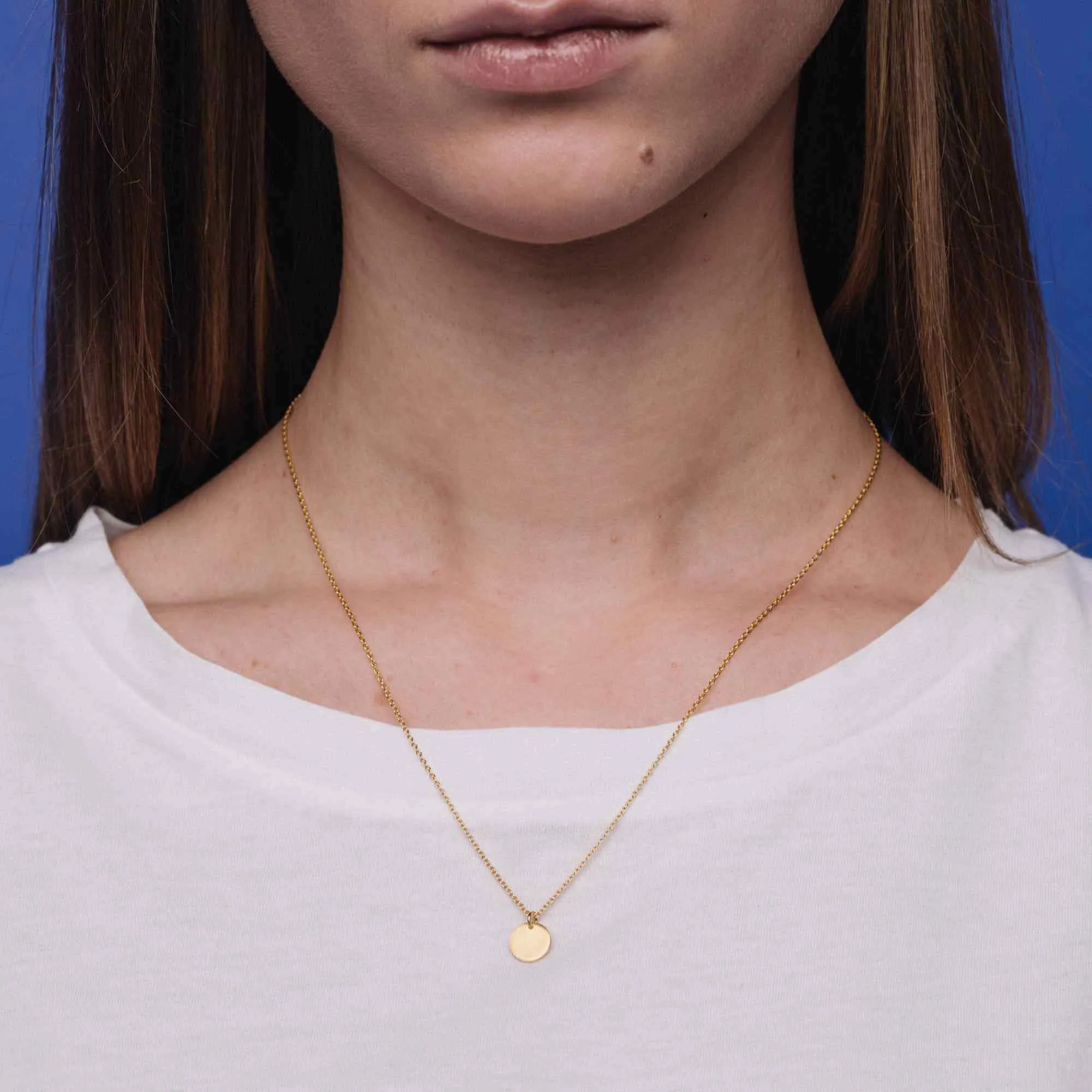 Shiny Disc Necklace