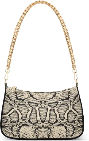 Shoulder Bag for Women Purse Clutch Snake Skin Animal Print Chain Shoulder Tote Handbag with Zipper Closure(238ri4a)