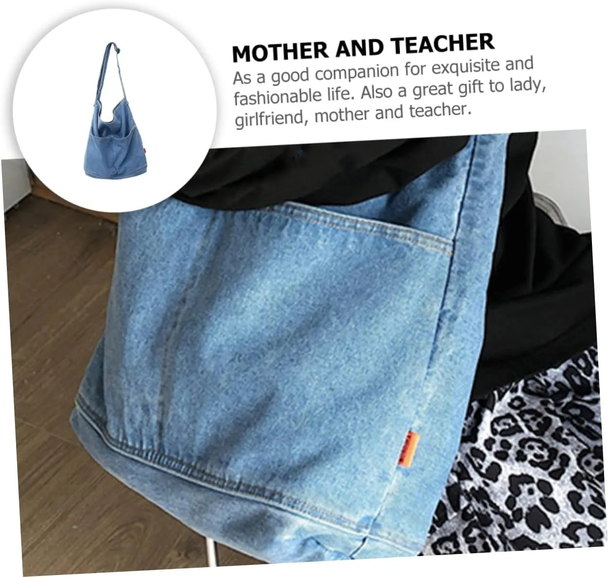 Shoulder Bags Large-capacity Bag Crossbody Leather Bags for Women Denim Cross-body Bag Vintage Crossbody