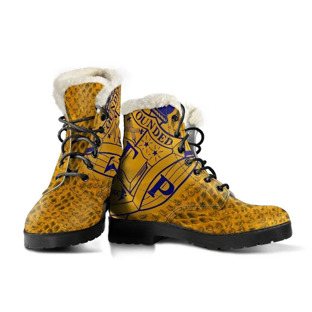 Sigma Gamma Rho Fur Boots