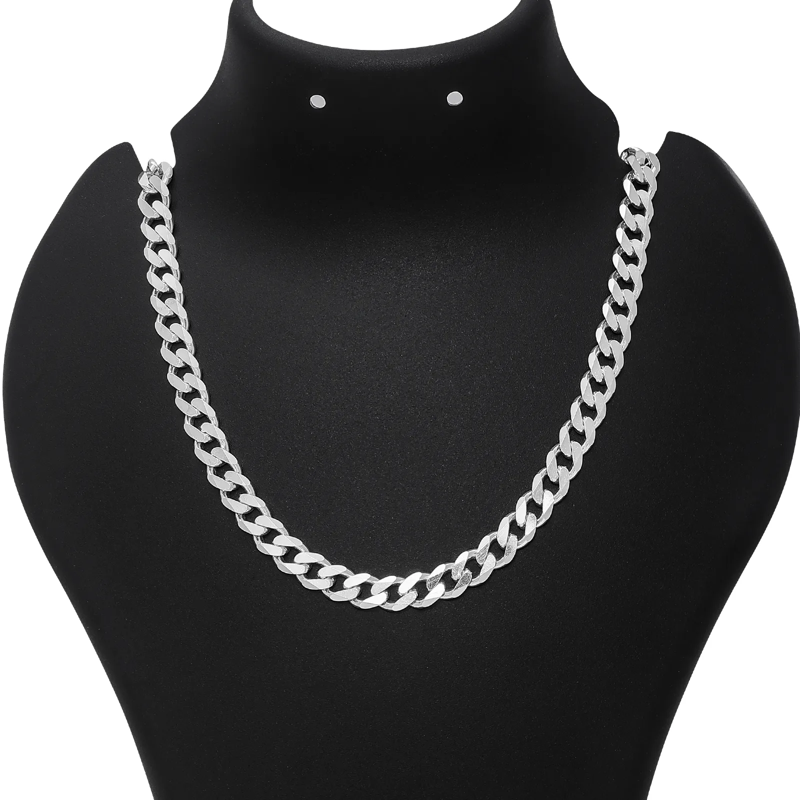 Silver Chain for Men - Matte Finish Curb Chain